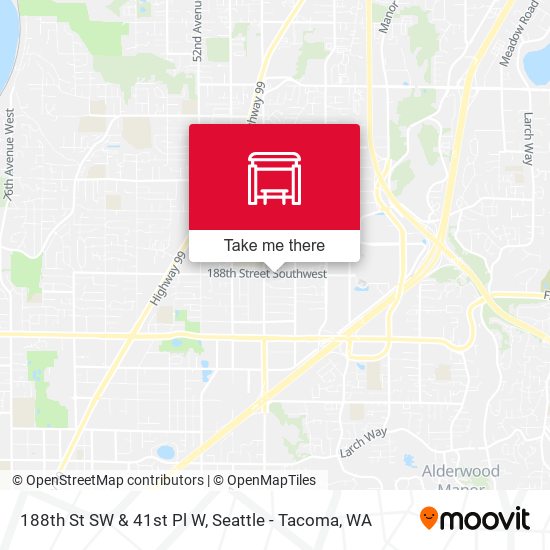 Mapa de 188th St SW & 41st Pl W