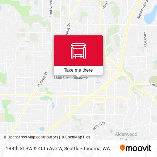 188th St SW & 40th Ave W map