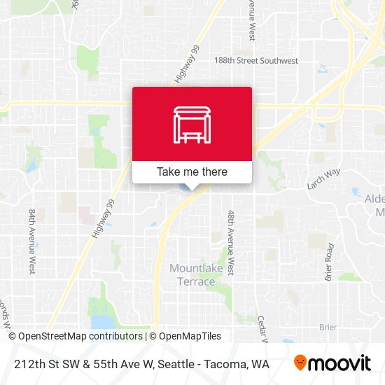 212th St SW & 55th Ave W map