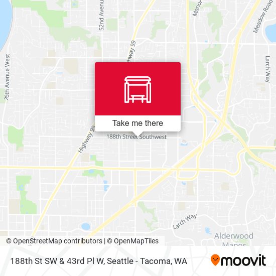 Mapa de 188th St SW & 43rd Pl W