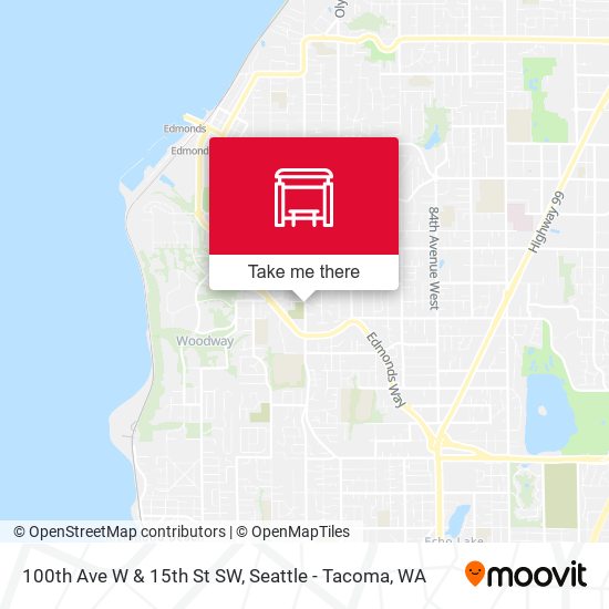 Mapa de 100th Ave W & 15th St SW