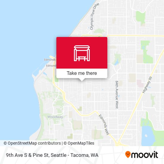 9th Ave S & Pine St map