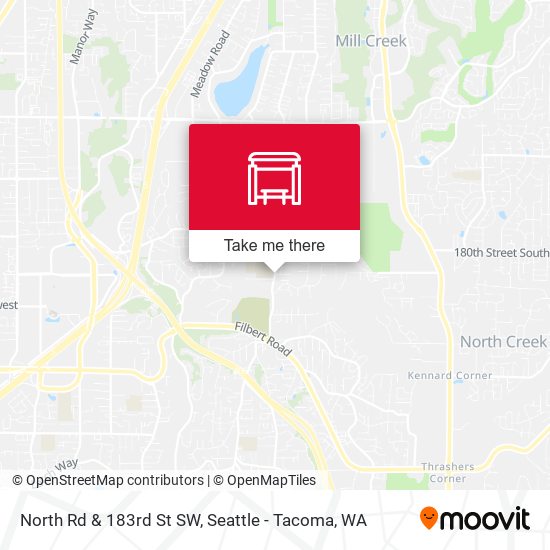 Mapa de North Rd & 183rd St SW