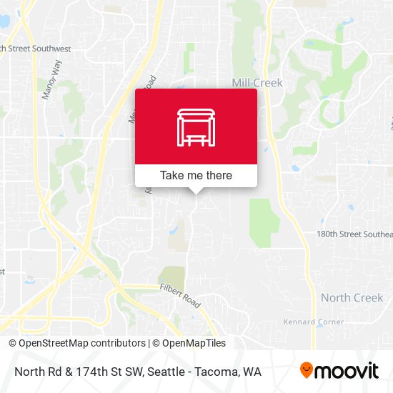 North Rd & 174th St SW map