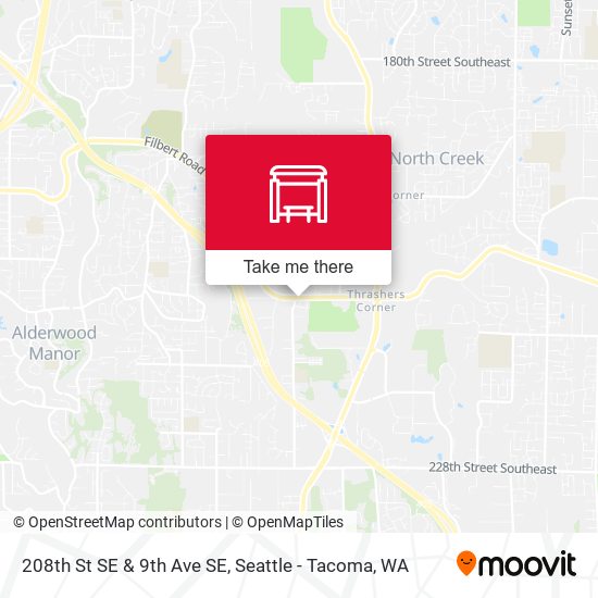 Mapa de 208th St SE & 9th Ave SE