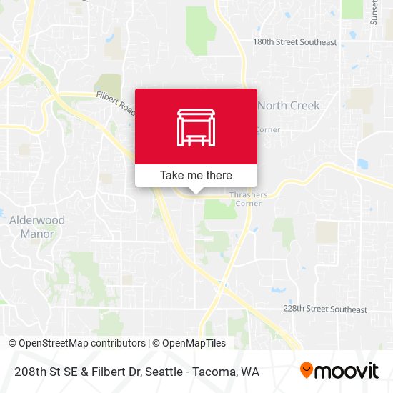 208th St SE & Filbert Dr map