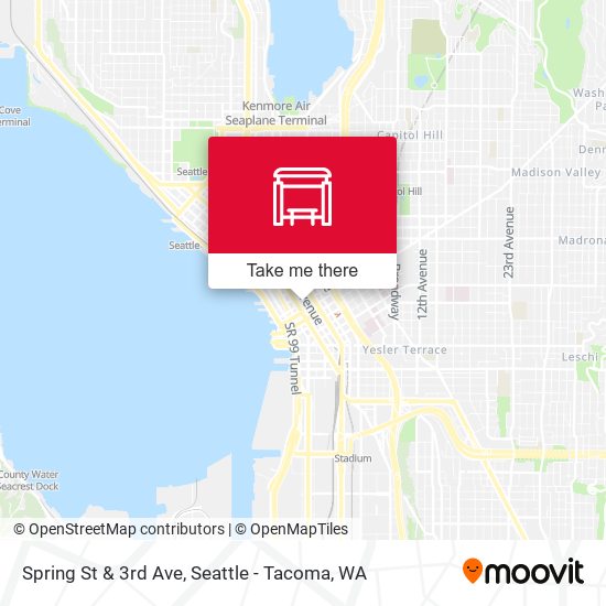Spring St & 3rd Ave map