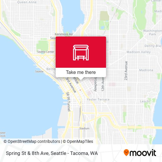 Spring St & 8th Ave map