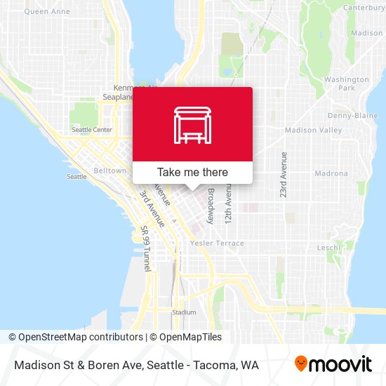 Madison St & Boren Ave map