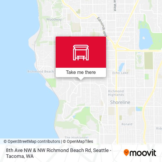 8th Ave NW & NW Richmond Beach Rd map