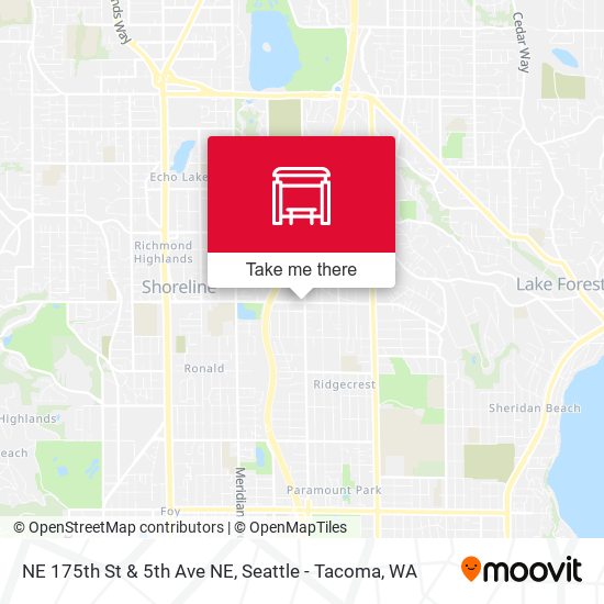 NE 175th St & 5th Ave NE map