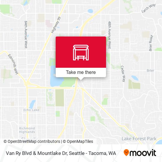 Van Ry Blvd & Mountlake Dr map