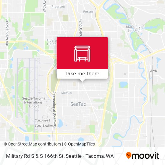 Military Rd S & S 166th St map