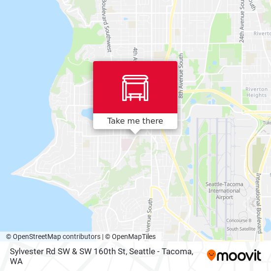 Mapa de Sylvester Rd SW & SW 160th St