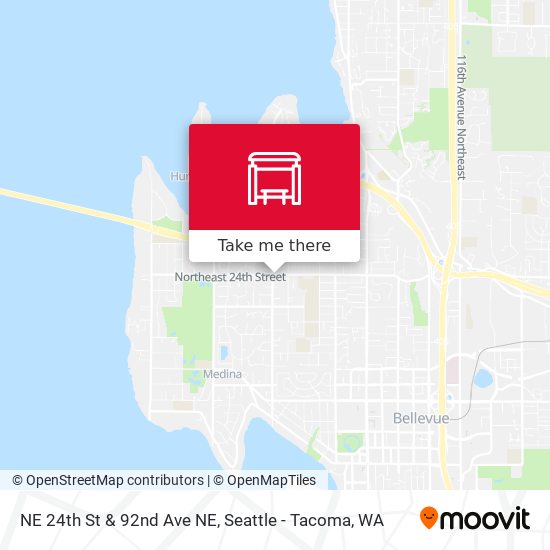 NE 24th St & 92nd Ave NE map