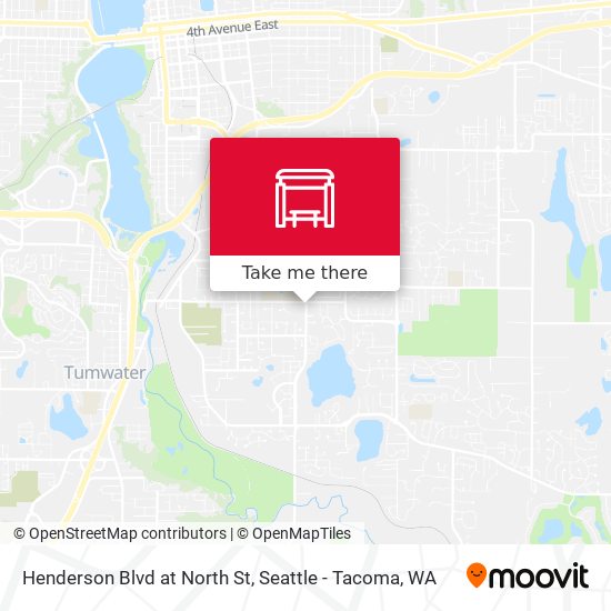 Henderson Blvd at North St map