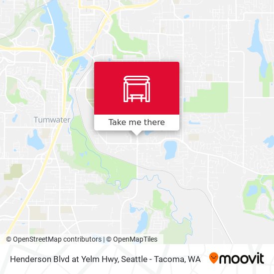 Henderson Blvd at Yelm Hwy map