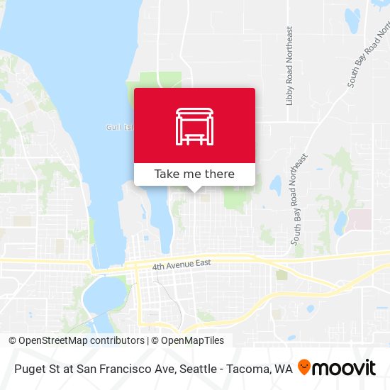 Mapa de Puget St at San Francisco Ave