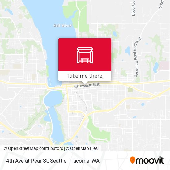 4th Ave at Pear St map