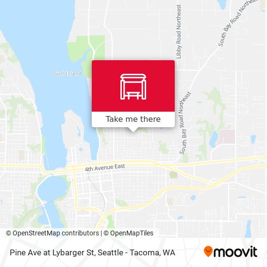 Pine Ave at Lybarger St map