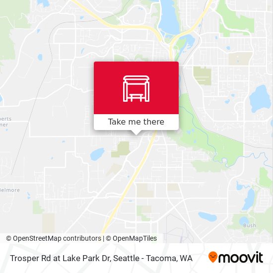 Trosper Rd at Lake Park Dr map