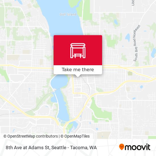 8th Ave at Adams St map