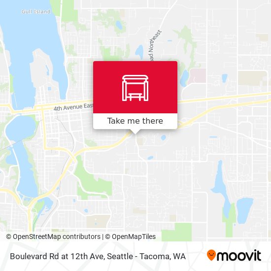 Mapa de Boulevard Rd at 12th Ave