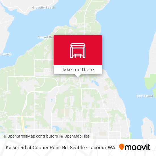 Kaiser Rd at Cooper Point Rd map