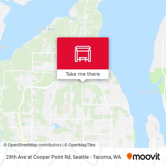 28th Ave at Cooper Point Rd map