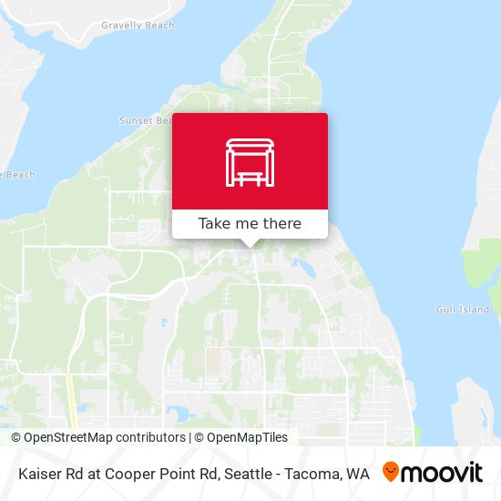 Kaiser Rd at Cooper Point Rd map