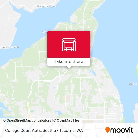 College Court Apts map