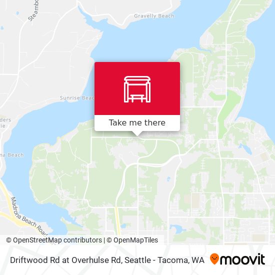 Driftwood Rd at Overhulse Rd map