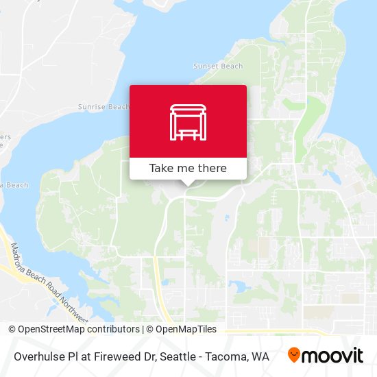 Overhulse Pl at Fireweed Dr map
