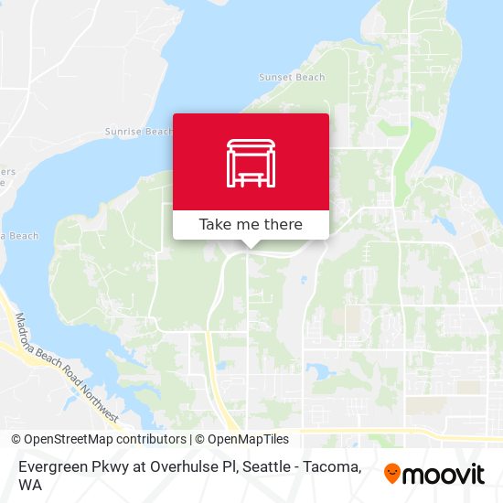 Evergreen Pkwy at Overhulse Pl map