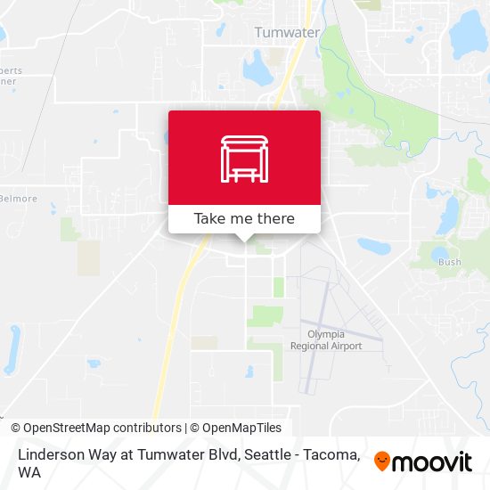 Linderson Way at Tumwater Blvd map