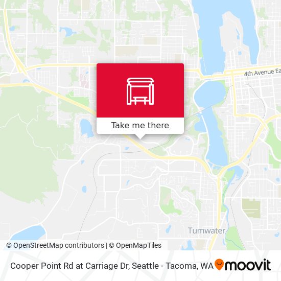 Cooper Point Rd at Carriage Dr map
