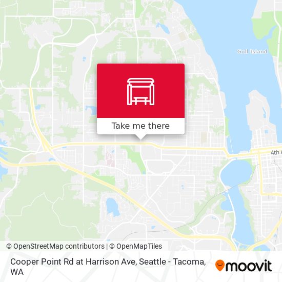 Mapa de Cooper Point Rd at Harrison Ave