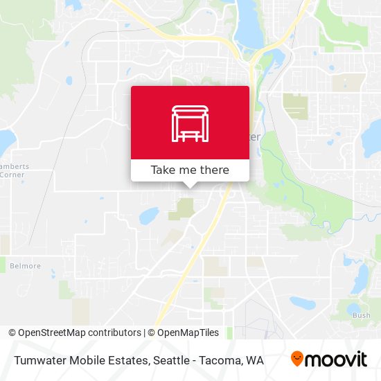 Mapa de Tumwater Mobile Estates