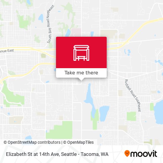 Elizabeth St at 14th Ave map