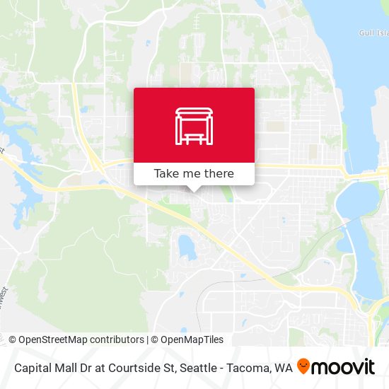 Capital Mall Dr at Courtside St map