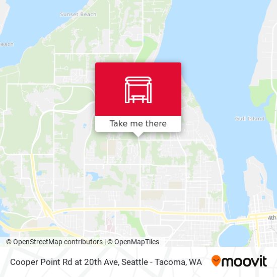 Cooper Point Rd at 20th Ave map