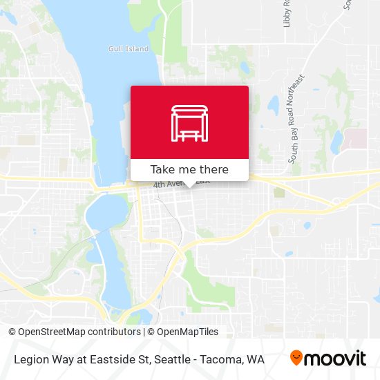 Mapa de Legion Way at Eastside St