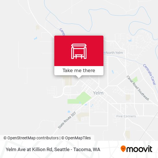 Yelm Ave at Killion Rd map