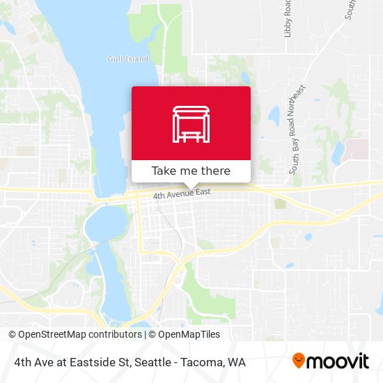 4th Ave at Eastside St map