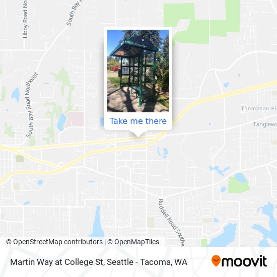 Mapa de Martin Way at College St