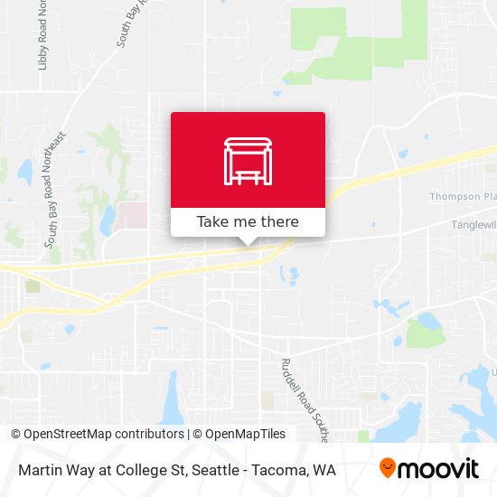 Mapa de Martin Way at College St