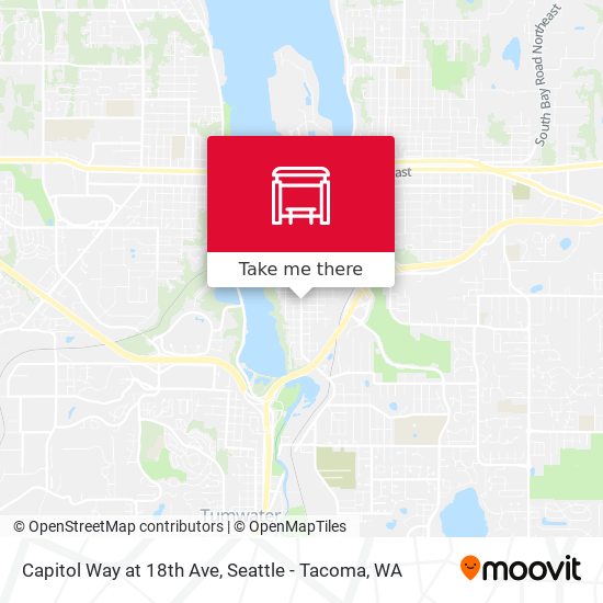 Capitol Way at 18th Ave map