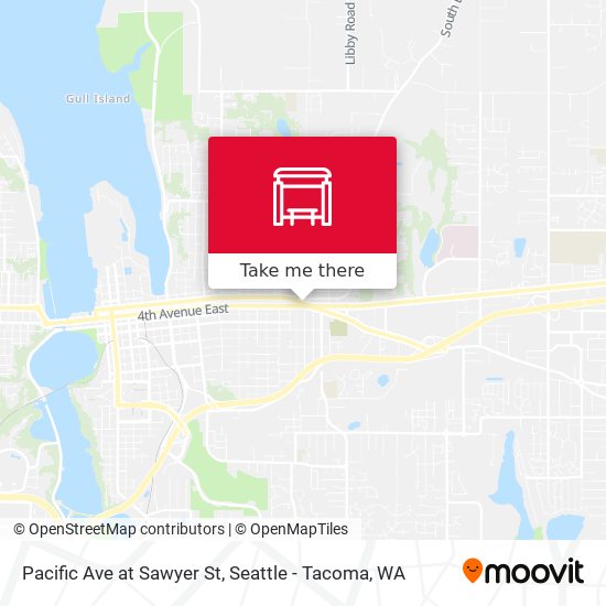 Pacific Ave at Sawyer St map