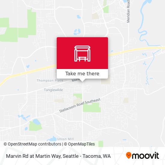 Marvin Rd at Martin Way map