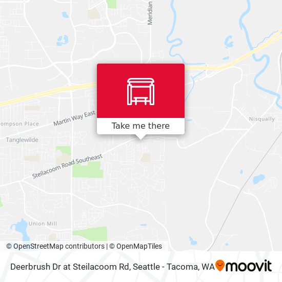 Deerbrush Dr at Steilacoom Rd map